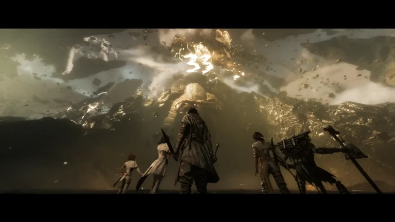 Clair Obscur: Expedition 33 ペイントレスを目前に戦闘態勢に入る仲間たち