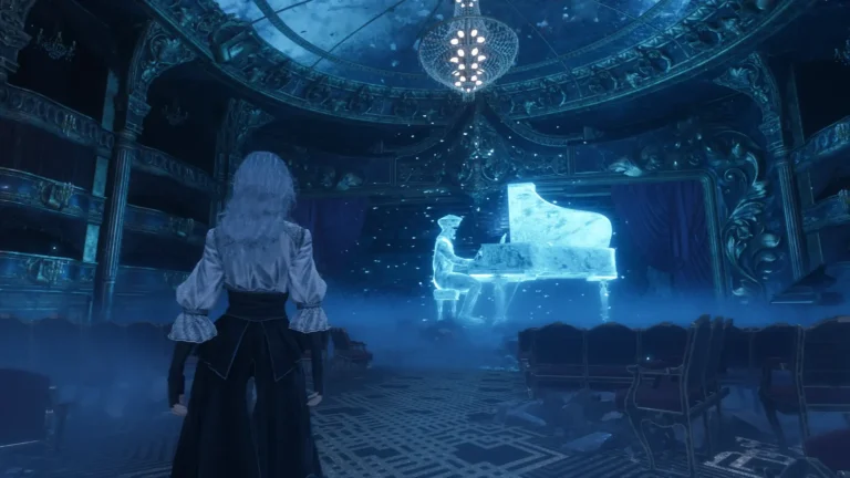 Clair Obscur: Expedition 33 壇上でピアノを弾く少年の幻覚