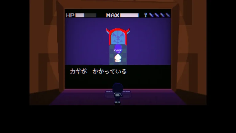 DELTARUNE カギがかかっていると書かれたテキストとゲーム画面