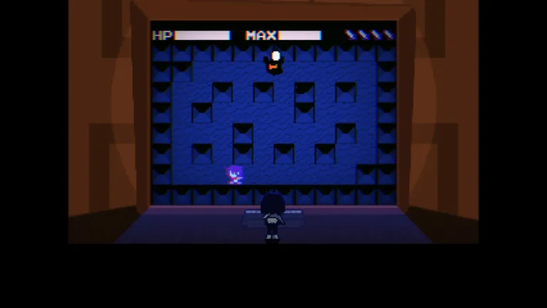 DELTARUNE 敵と戦うクリスの映るゲーム画面