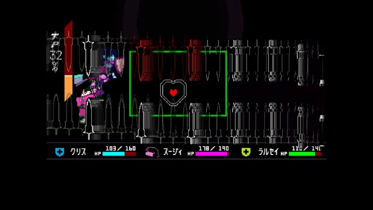 DELTARUNE 咆哮の騎士との戦闘画面