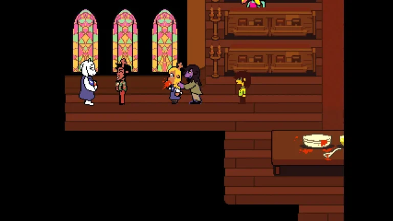 DELTARUNE ジュースを吹き出すノエル