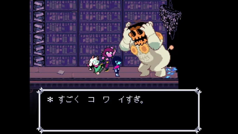 DELTARUNE すごくコワイすぎと言うジャックシュタインと驚くスージィとラルセイ