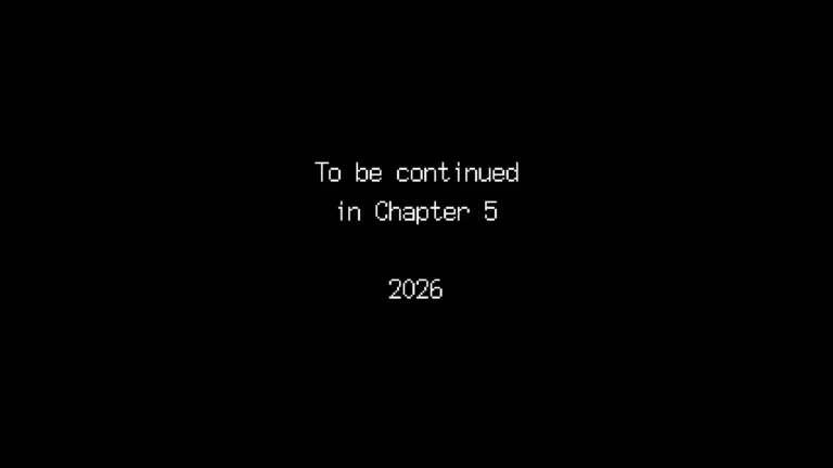 DELTARUNE To be continued in Chapter5 2026と書かれたテキスト