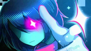 DELTARUNE クリスのイラストのアイキャッチ