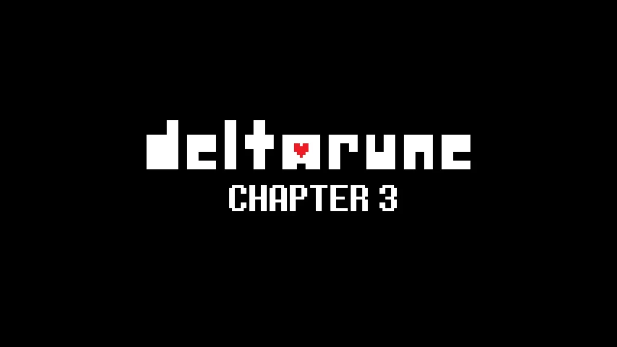 DELTARUNE デルタルーンのロゴとチャプター3のロゴ